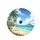 Tropical Beach Landscape Palm Trees Ocean Waves - Beach Lover Travel Gift Spare Tire Cover - 4