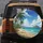 Tropical Beach Landscape Palm Trees Ocean Waves - Beach Lover Travel Gift Spare Tire Cover - 5