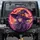 Anime Witch Glowing Moon Skulls Bats Halloween Decor Fantasy Gift Spare Tire Cover - 1
