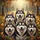 Happy Fluffy Huskies Malamutes Golden Autumn Forest - Dog Lover Gift Spare Tire Cover - 6