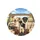 Labrador Retrievers Car Ride Sunny Landscape - Pet Owner Gift for Dog Parents Spare Tire Cover - 4
