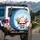 Jovial Santa Claus Elves Christmas Lights - Holiday Gift for Family Spare Tire Cover - 3
