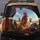 Rooster In Sunglasses, Hen, Chick Family Driving Car - Road Trip Adventure Gift Spare Tire Cover - 5