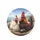 Hen Rooster Landscape Journey - Farmhouse Home Decor Gift for Bird Watchers Spare Tire Cover - 4