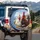 Hen Rooster Landscape Journey - Farmhouse Home Decor Gift for Bird Watchers Spare Tire Cover - 3