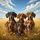 Lifelike Dachshund Dogs Blue Sky Golden Field - Dachshund Lover Gift Spare Tire Cover - 6