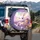 Fluffy Rabbit Moon Pendant Steering Wheel Teddy Bear Passenger Fantastical Vehicle - Road Trip Gift for Animal Lover Spare Tire Cover - 3