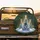 Snow-Covered Evergreen Pine Trees Golden Stars Scottish Tartan - Winter Home Decor Gift Spare Tire Cover - 2