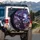 Black Cat Witch Hat Crescent Moon Magic Vehicle Mouse - Magic Lover Gift for Cat Owners Spare Tire Cover - 3