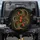 Black Red Koi Fish Gold Glitter Japanese Seigaiha Waves - Home Decor Gift for Fish Lover Spare Tire Cover - 1