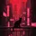 Sleek Black Cat Cyberpunk City Futuristic Skyscrapers - Urban Lifestyle Gift Spare Tire Cover - 6