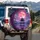 Japanese Pagoda Full Moon Cherry Blossom - Travel Essentials Fantasy Lover Gift Spare Tire Cover - 3