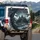 Warm Lit Cabin Evergreen Mountain Lake Starry Night - Travel Essentials Gift Spare Tire Cover - 3