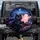 Black Cat Bat-Winged Ghost Gothic Car Night Road - Fantasy Car Accessory Gift Spare Tire Cover - 1