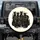 Black Cats Paw Prints Hearts - Cat Lover Travel Essentials Gift Spare Tire Cover - 1