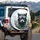 Raccoon in Black Sunglasses Portrait - Lush Forest Wildlife Lover Gift Spare Tire Cover - 3