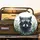 Raccoon in Black Sunglasses Portrait - Lush Forest Wildlife Lover Gift Spare Tire Cover - 2