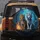 Orange White Tigers Blue Jungle Flames Rocky Ledge - Tiger Lover Gift Spare Tire Cover - 5