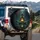 Contemplative Bronze Buddha Golden Lotus - Yoga Gift for Meditation Lover Spare Tire Cover - 3