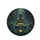Contemplative Bronze Buddha Golden Lotus - Yoga Gift for Meditation Lover Spare Tire Cover - 4