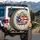 Puerto Rican Flag Taino Coqui Frog San Juan Buildings - Puerto Rican Heritage Gift Spare Tire Cover - 3