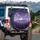 Snow-Capped Mountain Cherry Blossom Night Sky Forest - Adventure Lover Gift Spare Tire Cover - 3