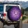 Purple Butterflies Ethereal Light - Home Decor Gift for Butterfly Lover Spare Tire Cover - 3