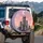 Tokyo Skyscraper Moon Night - Travel Lifestyle Gift for Japan Lover Spare Tire Cover - 3