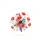 Red Poppies Grape Berries Blue & Yellow Butterfly Green Foliage - Nature Garden Lover Gift Spare Tire Cover - 4