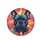 French Bulldog Portrait Kaleidoscope Paint Splatter Home Decor Gift for Dog Lover Spare Tire Cover - 4