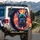 French Bulldog Portrait Kaleidoscope Paint Splatter Home Decor Gift for Dog Lover Spare Tire Cover - 3