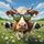 Holstein Cow Sunglasses Daisy Meadow - Farmhouse Decor Gift for Cow Lover Spare Tire Cover - 6
