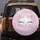 White Cat Face Pink Heart Nose Pastel Cherry Blossom Petals - Everyday Use for Cat Lover Spare Tire Cover - 5