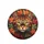 Mosaic Cat Face Autumn Leaves Wildlife Lover Gift for Cat Lover Spare Tire Cover - 4