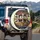 Three Cows Vintage Car Rural Road Trip - Road Trip Essential for Cow Lover Spare Tire Cover - 3