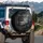Monochrome Distressed American Flag - Independence Day Gift for Veterans Spare Tire Cover - 3