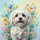 White Dog Blossom Leaves Explosion - Everyday Home Decor for Dog Lovers Spare Tire Cover - 6