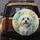 White Dog Blossom Leaves Explosion - Everyday Home Decor for Dog Lovers Spare Tire Cover - 5