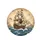 Pirate Galleon Skull Ship Compass Rose Sea Monsters - Adventure Travel Gift for Explorers Spare Tire Cover - 4