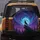 Wolf Howling Bright Blue Full Moon Rocky Outcrop - Wildlife Lover Gift Spare Tire Cover - 5