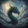 Majestic Dark Teal Dragon Head Clouds Sky Sunbeams - Fantasy Lover Gift Spare Tire Cover - 6