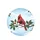 Northern Cardinal Perched Holly Branch Red Berries Winter Snow Sky - Wildlife Lover Gift Spare Tire Cover - 4