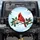Northern Cardinal Perched Holly Branch Red Berries Winter Snow Sky - Wildlife Lover Gift Spare Tire Cover - 1