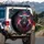 Tech-Noir Bull Head Glowing Red Eyes Golden Horns - Vehicle Decor for Adventure Lifestyle Spare Tire Cover - 3