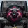Tech-Noir Bull Head Glowing Red Eyes Golden Horns - Vehicle Decor for Adventure Lifestyle Spare Tire Cover - 1