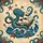 Teal Kraken Vintage Sailing Ship - Nautical Decor Gift for Sailor Spare Tire Cover - 6