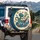 Teal Kraken Vintage Sailing Ship - Nautical Decor Gift for Sailor Spare Tire Cover - 3