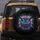 Neon Owl Head Glowing Eyes, Light Beams Energy Streaks, Cosmic Patterns - Home Decor Gift Spare Tire Cover - 5
