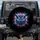 Neon Owl Head Glowing Eyes, Light Beams Energy Streaks, Cosmic Patterns - Home Decor Gift Spare Tire Cover - 1