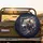 Snarling Wolf Head Geometric Burst Ornate Frame - Wildlife Lover Gift, Adventure Gear Spare Tire Cover - 2